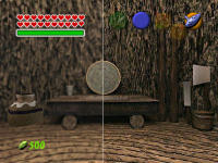 LoZ OoT - Link's House Inside - Original & Enhanced split 1.png